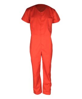 water repellent short sleeves coverall
