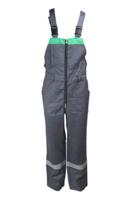 Gray Anti Chemical Liquid Bib Pants