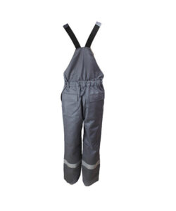 Gray Anti Chemical Liquid Bib Pants back