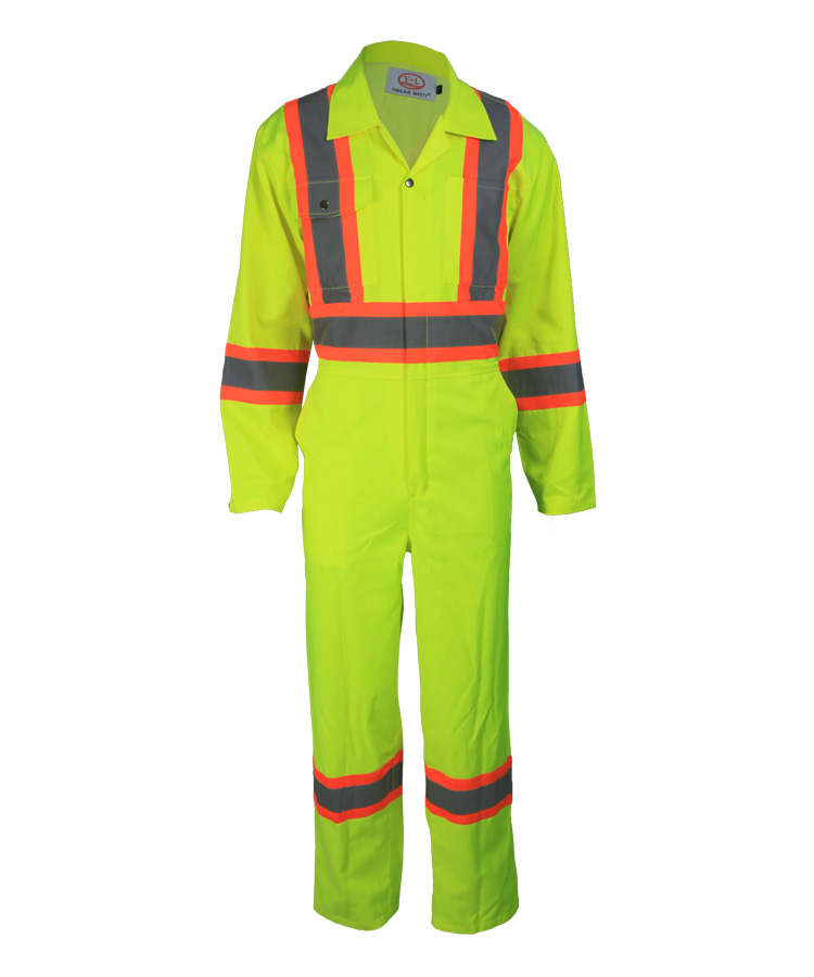 Yellow High Visibility Coveralls
