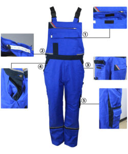 FR AS working bib overalls details