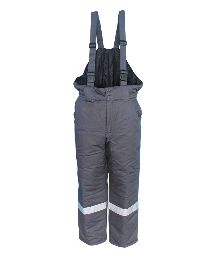 anti arc grey color padded bib overalls