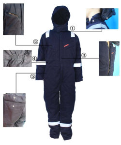 cotton fire resistant coverall details