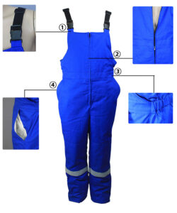 cotton fire retardant bib-pants details