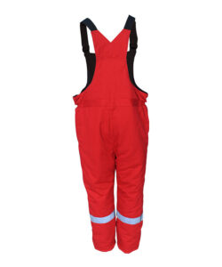 cotton flame resistant antistatic bib overalls back
