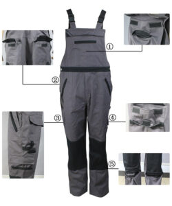 flame retardant arc proof suspender trousers details