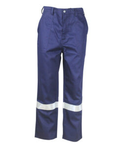 navy blue arc poof pants