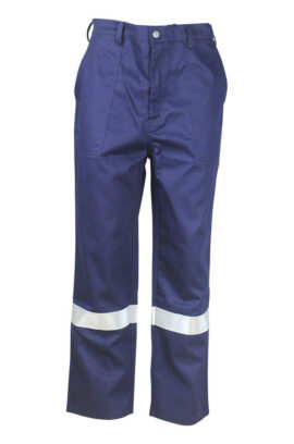 navy blue arc poof pants