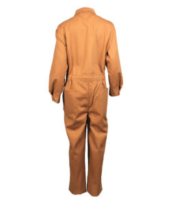 water and oil repellent coveralls back