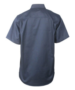 water repellent short sleeve shirt back