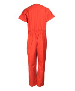 water repellent short sleeves coverall back