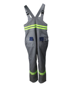 winter flame retardant bib pants back