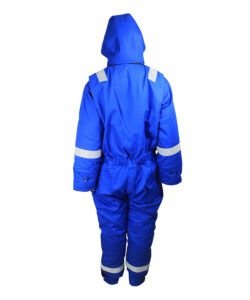 royal blue flame resistant coverall back