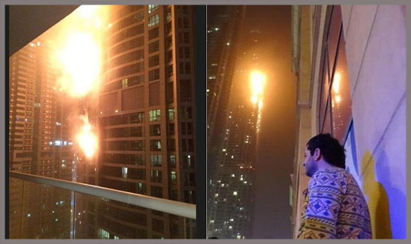 Huge Fire Engulfs 79-Story Residential Tower in Dubai